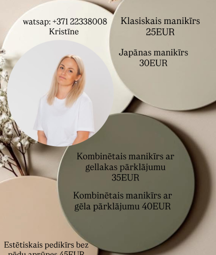 Manikīrs / Pedikīrs Mārupe Kristīne Lagzdiņa