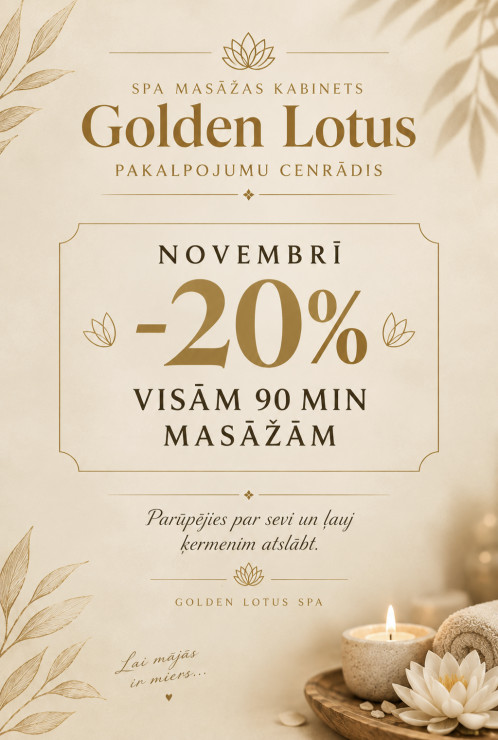 Masāža Jūrmala Golden Lotus